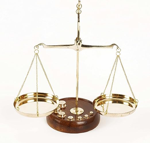 brass balance scale
