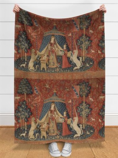 lady and the unicorn fabric